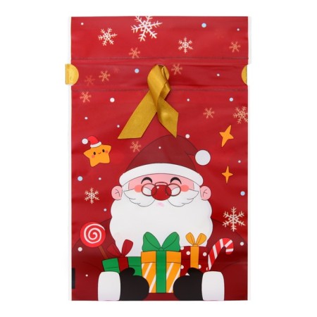 Polyethylene gift package with ties "Gifts", 15x23cm-5