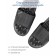 Slippers with a massage effect, open nose, size 38-39, black color