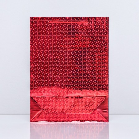Gift, foil, "red" 34 x 26 x 8 cm mix-1