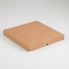 Pizza box, brown, 33 x 33 x 4 cm