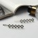 Invisibility for hair "Jannet" (set 2 pcs) Cube, 6.5 cm, silver