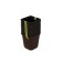 Pot for seedlings, 250 ml, d = 7 cm, h = 8 cm, black