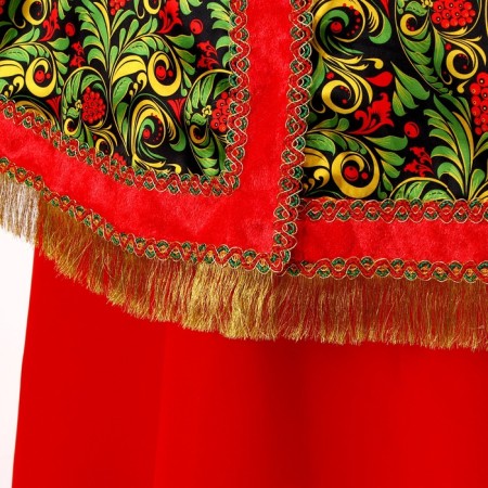 Carnival costume "Folk festivities Ryabin Bunnies" Nabbage, Kokoshnik, Skirt, rr52-58-3