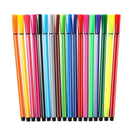 Flomasters of 18 flowers "duck in glasses", in a plastic pencil case, mix-3