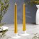 A set of antique candles, 2.3x 24.5 cm, 5 hours, 55 g, 2 pieces, gold