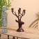 Summary for 4 candles "deer" aluminum 16x12x32 cm