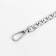 A chain for a bag, flat, with carbines, aluminum, 9 × 14 mm, 60 cm, silver color