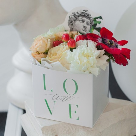 Boxes for mini bouquets "David", 12 × 20 × 10 cm-7