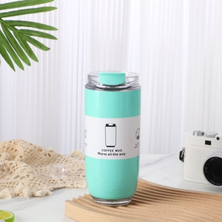 Thermal circle, 440 ml, travel, retains heat up to 6 hours, turquoise-1