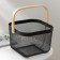 Universal Basket LADOM, 26.5 × 25.5 × 18 cm, black color