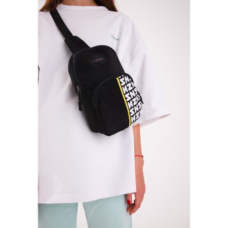 Shoulder bag, nazamok, black color-8