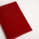 Cover for passport, Textura, red color