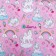 Paper packaging glossy bilateral "unicorns", 70 x 100 cm