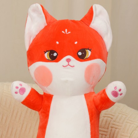 Soft toy-podushka "daring cat", 80 cm, red color-1
