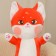 Soft toy-podushka "daring cat", 80 cm, red color