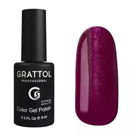 Grattol Color Gel Polish, No. 080 SHINING RUBY, 9 ml