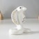 Souvenir ceramics "magnificent cobra" white with gold 5.5x10x9.5 cm