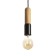 Lamp "Bombat" E27 40W black 4x4x18cm