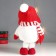Interior doll "Snowman in a red hat with a ear with a bomb" 40x17x16 cm