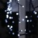 Garland "fringe" 3 × 0.6 m, IP44, UMS, dark thread, 160 LED, white glow, 220 V