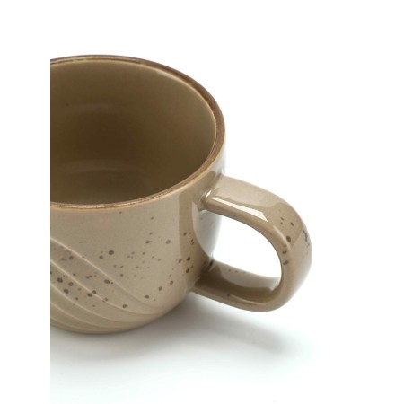 Tea couple Dolce Ceramo. "Sandy shore", 2 items: mug 200 ml, saucer d = 10 cm-4