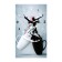 Carty clock wall-mounted interior "mugs", silent, 35 x 60 cm