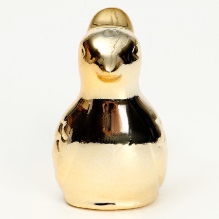 Whistle ceramic bird "Golden"-3
