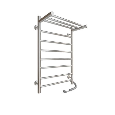 The electric heated towel -heated “Sanprise” Aurora P8, 500x800 mm, with a shelf, right, chrome-11