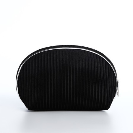 Cosmetic bag with lightning, black color-1