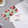 Money envelope "Universal" flowers, blue background, 8.3x16.3 cm