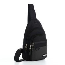 Backpack-sling, 17*8*30 cm, 2 lightning departure, 1 n/k, gray