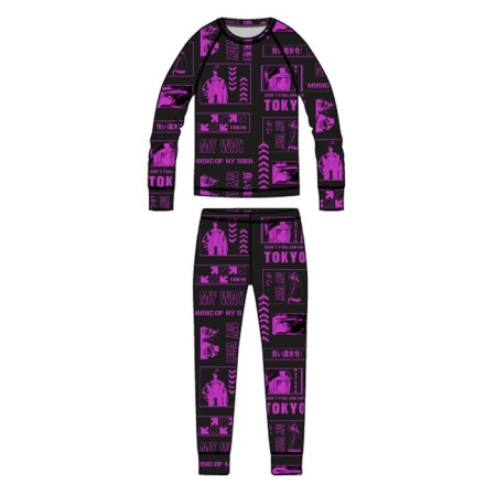 Thermal complex for girls: trousers, sweatshirt, height 164 cm-5