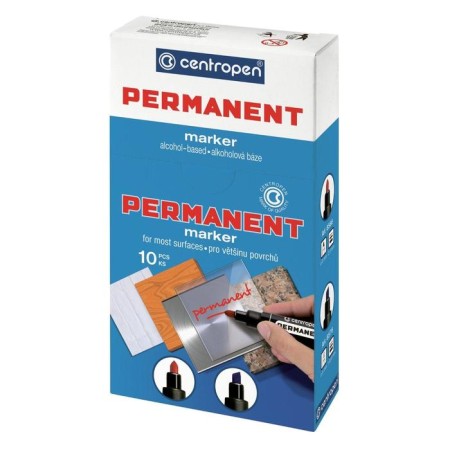 Permanent mowed marker 5.0 mm Centropen 8576, line 1 -4.6 mm, red color-1