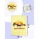 Folder for documents, 3 sets, beige color