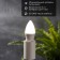 LED Candle Lamp (CN) 9.5W E27 903LM 4000K neutral light Rexant