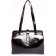 Bag Tout Women, Genuine leather, Ludor dark brown, 33x10x25 cm