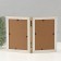Photo frame plastic in 2 photos 10x15 cm "Golden checks with gold stroke