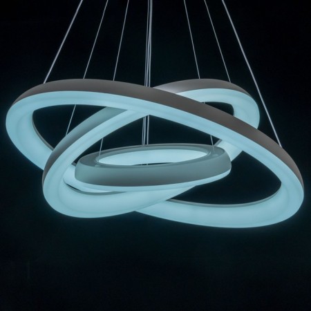 Suspended Citilux “Jupiter Smart” CL730A150S 75x75x40 cm, 3x56.7W, LED, white color-13