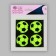 Reflective stickers "ball", d = 5 cm, 4 pcs on the sheet, color mix