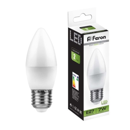 LED LED Feron, Candle, E27, 7 W, 230 V, 4000 K