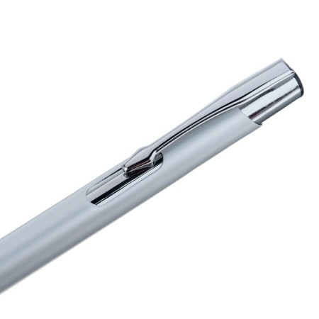 Automatic ballpoint handle "Metal", node 0.5 mm, blue rod, silver case-2