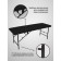 Cosmetological couch with a face for Massage Basic + SV, size 180 × 60 × 68-84 cm, black color is