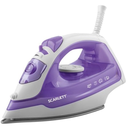 Iron SCARLETT SC-SI30P10, 2000 W, anti-stick coating, 40 g/min, 180 ml, lilac