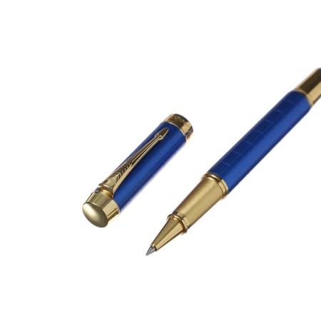 Gift Roller handle, in the leatherette case, the case is blue, gold-3