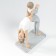 Polystone souvenir "Mom in the wheel pose, with her daughter" White-gray 19x7x13 cm