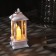 LED figure “White Lantern with a candle” 5.5 × 13 × 5.5 cm, plastic, batteries AG13x3, glow warm white