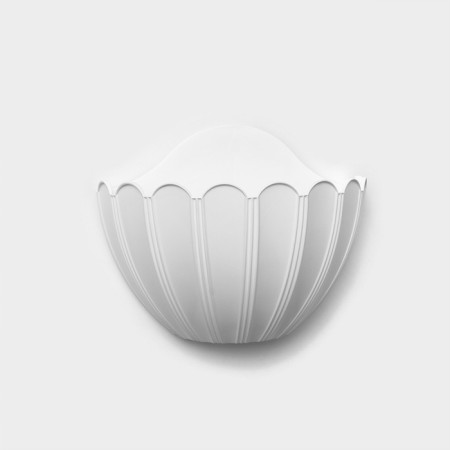 Kashpo Nasty “Chrysanthemum”, 2 l, 24.7 x 12.7 x 19.3 cm, white color-1