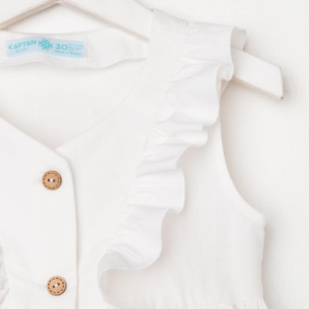 Children's dress on buttons KAFTAN, p. 34 (122-128), white-6