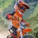Sports children's Hape, size m, orange color with black