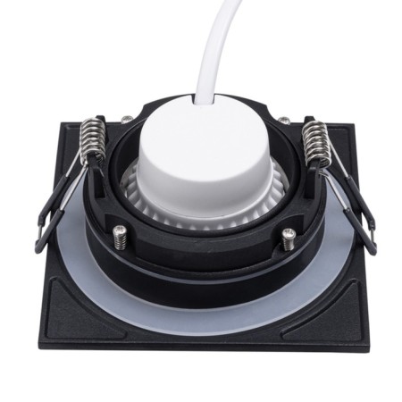 Pointed-built lamp Arte Lamp Giro A28666PL-1BK, GU10, 35 W, 9.5x9.5x3.8 cm, black-1